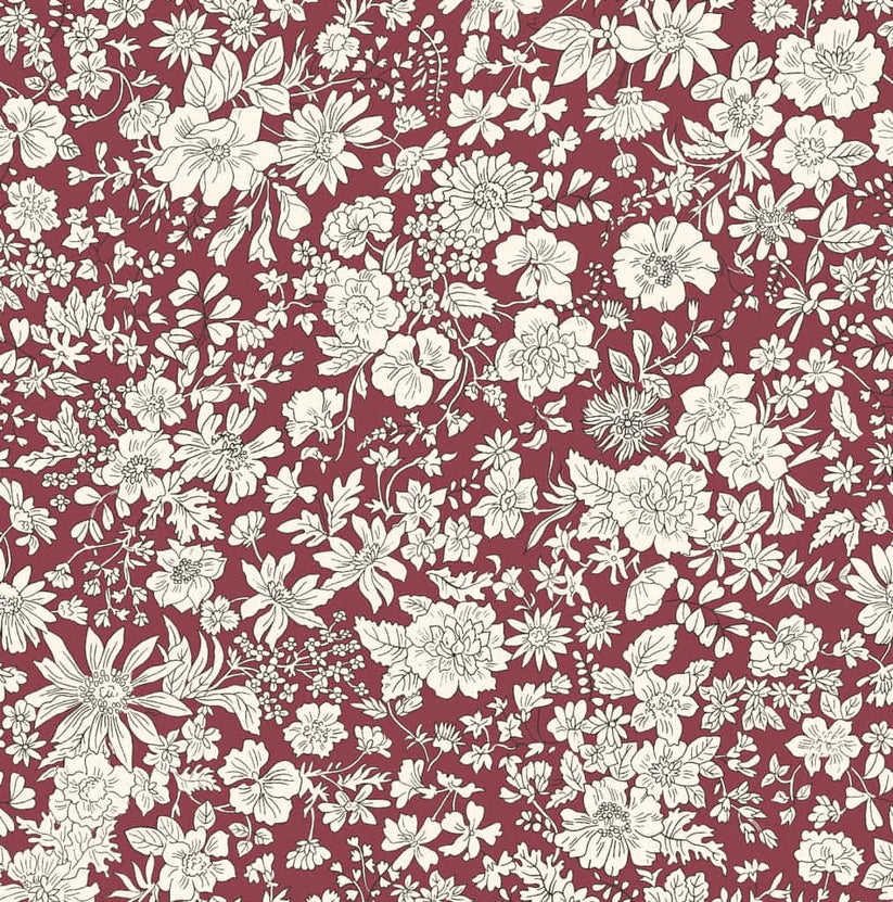 Liberty Quilting Cotton - Emily Belle - Claret