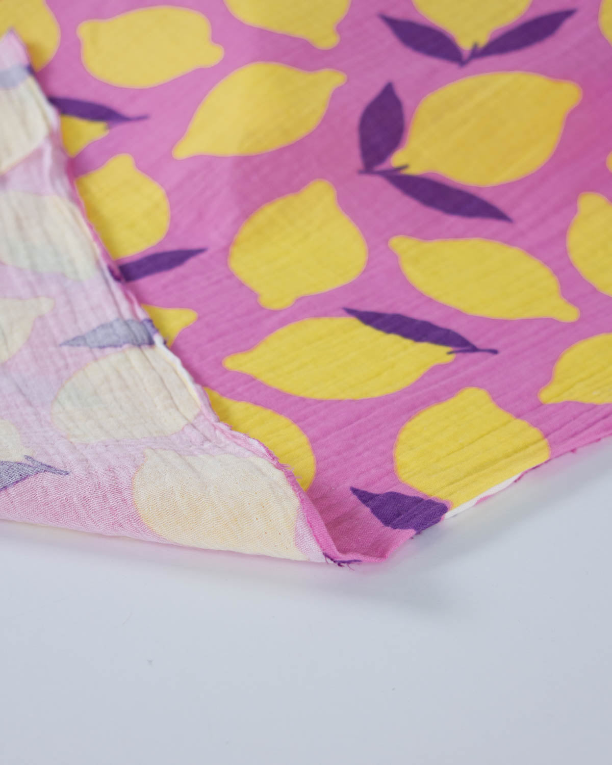 Cotton Double Gauze Fabric – Lemon Patch