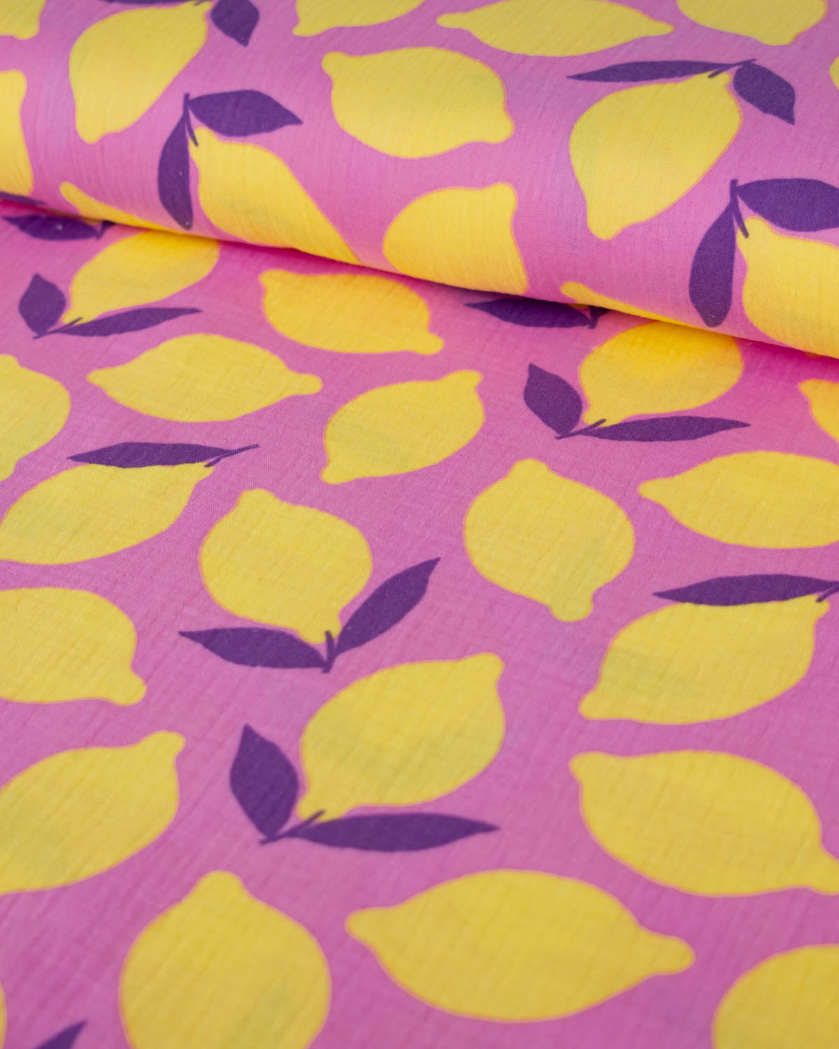 Cotton Double Gauze Fabric – Lemon Patch