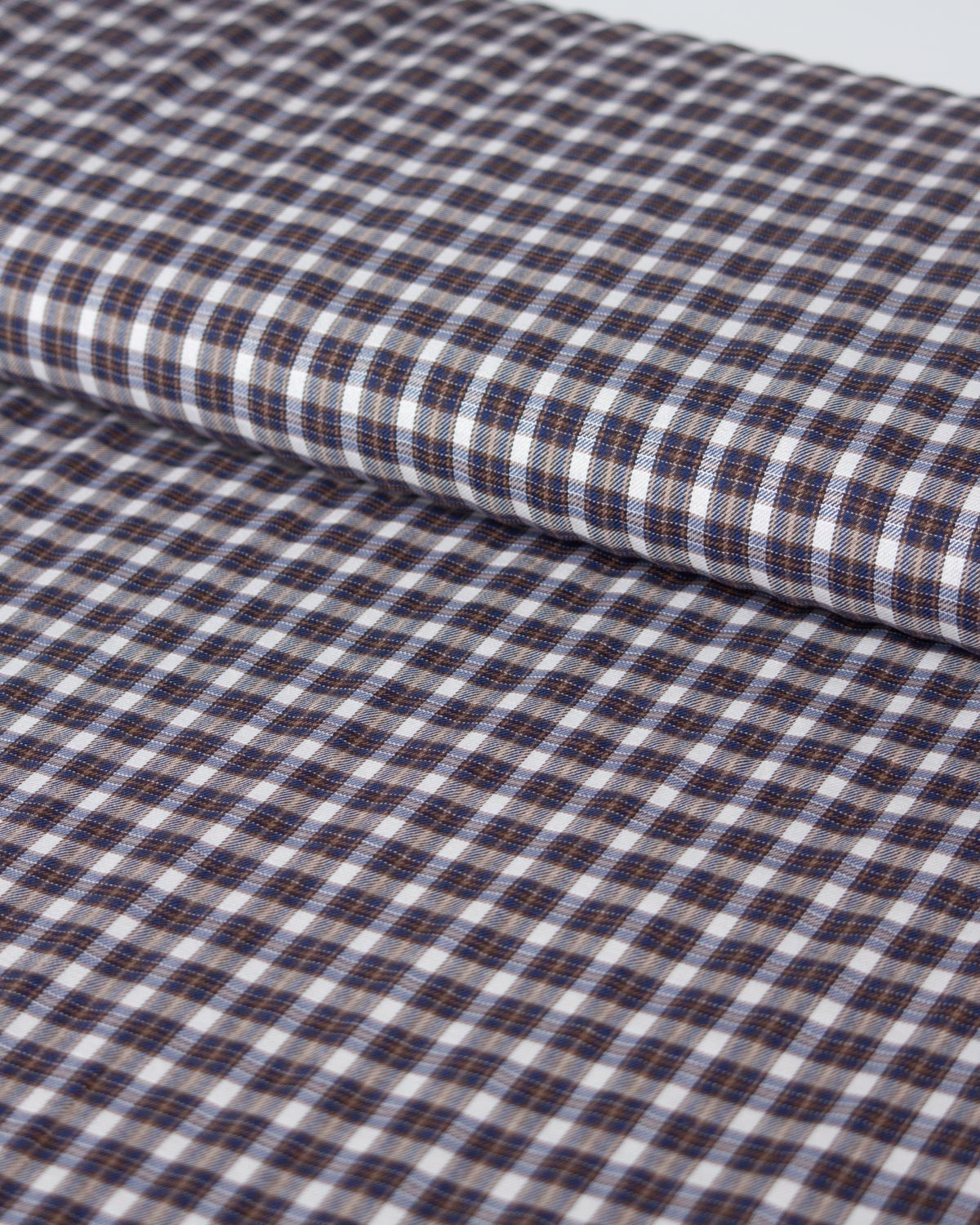 Organic Cotton Blend Twill - Little Cabin Plaid