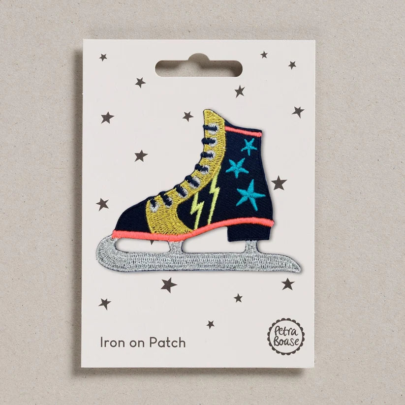 Iron On Motif Patch - Ice Skate