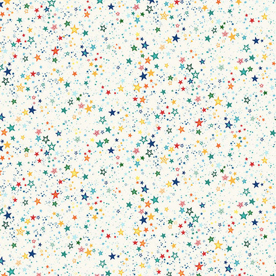 Patchwork Cotton Fabric - Orbit - Starlight Cream