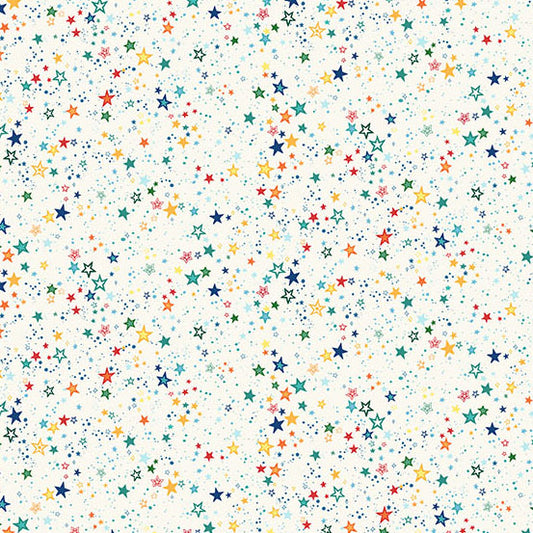 Patchwork Cotton Fabric - Orbit - Starlight Cream