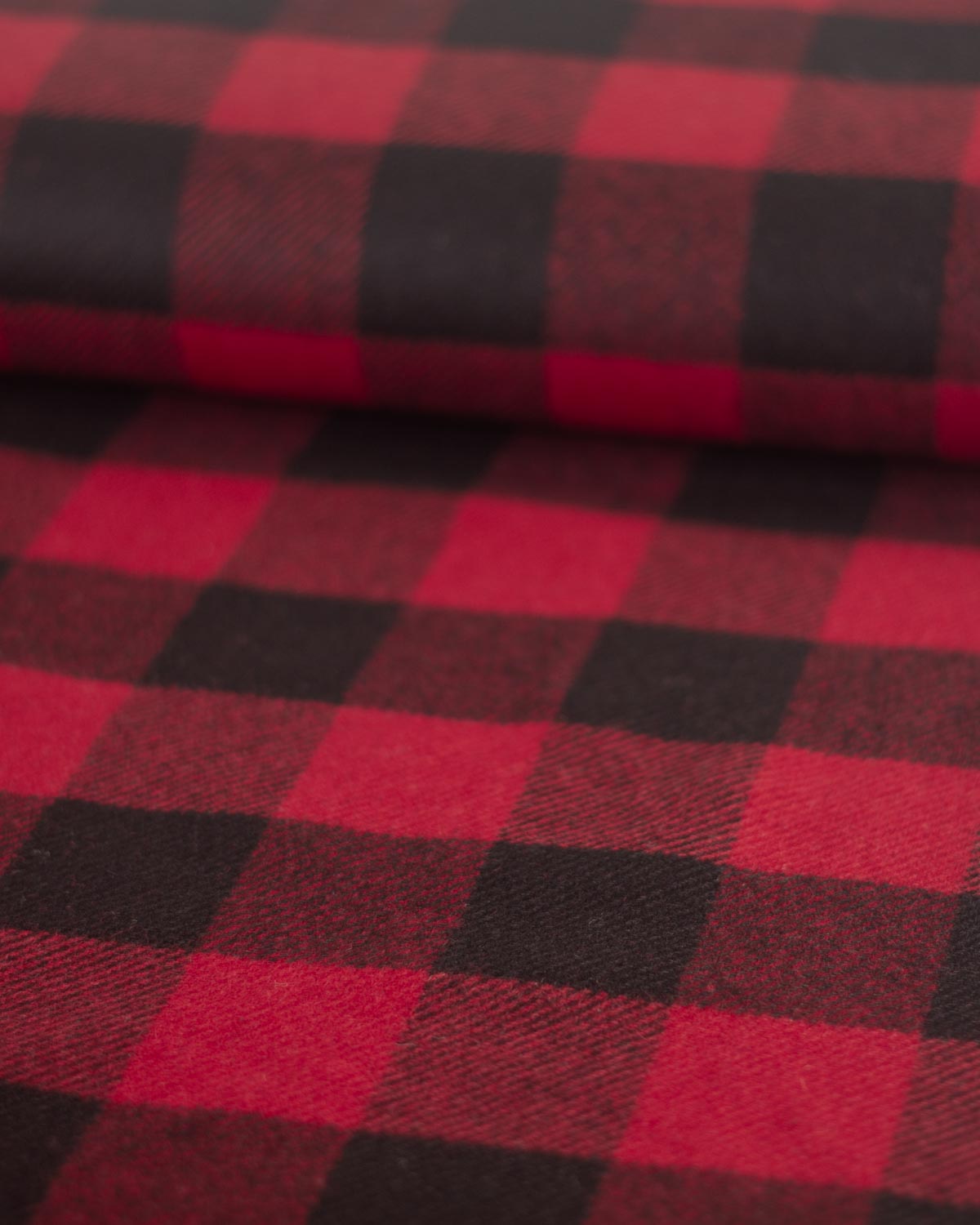 Pure Wool Twill Fabric - Blackwood Buffalo Check