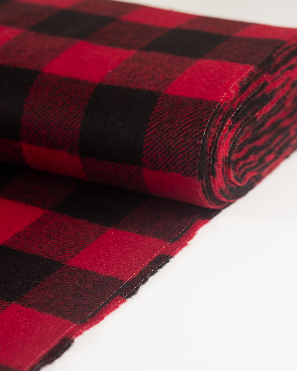 Pure Wool Twill Fabric - Blackwood Buffalo Check