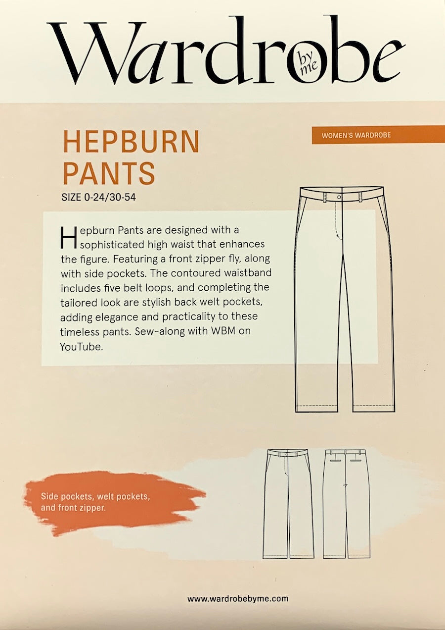 Wardrobe by Me - Paper Sewing Pattern - Hepburn Pants