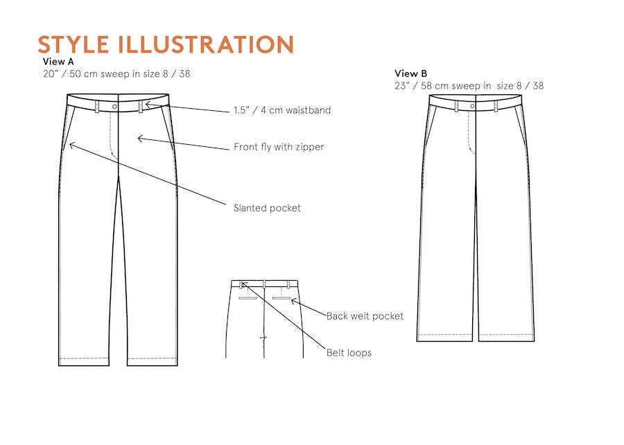 Wardrobe by Me - Paper Sewing Pattern - Hepburn Pants