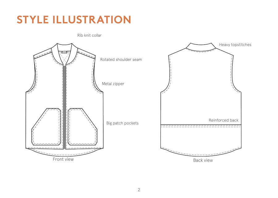 Wardrobe by Me - Paper Sewing Pattern - Ozark Vest