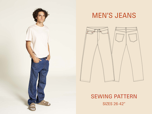 Wardrobe by Me - Paper Sewing Pattern - Men's Jeans