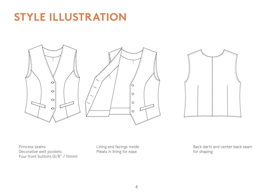 Wardrobe by Me - Paper Sewing Pattern - Pika Vest