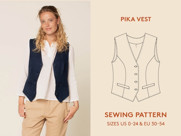Wardrobe by Me - Paper Sewing Pattern - Pika Vest