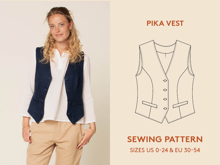 Wardrobe by Me - Paper Sewing Pattern - Pika Vest