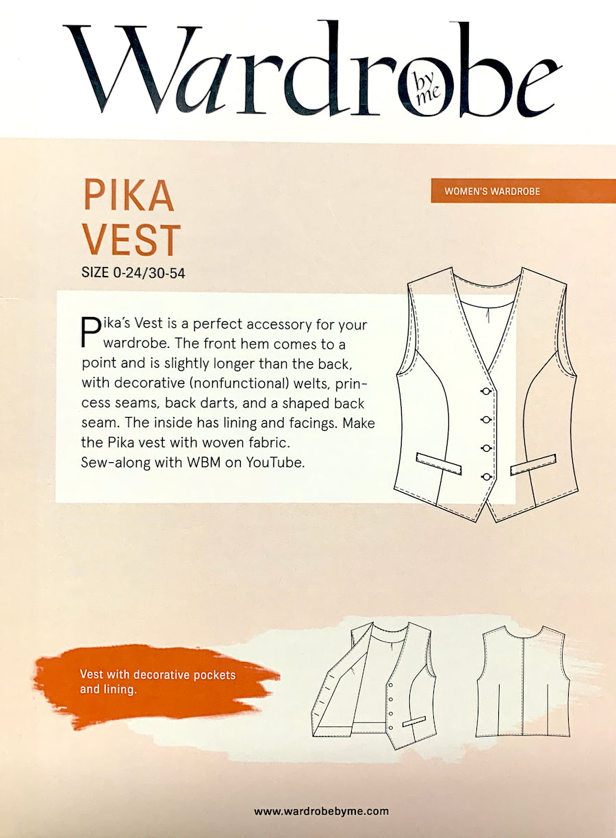 Wardrobe by Me - Paper Sewing Pattern - Pika Vest