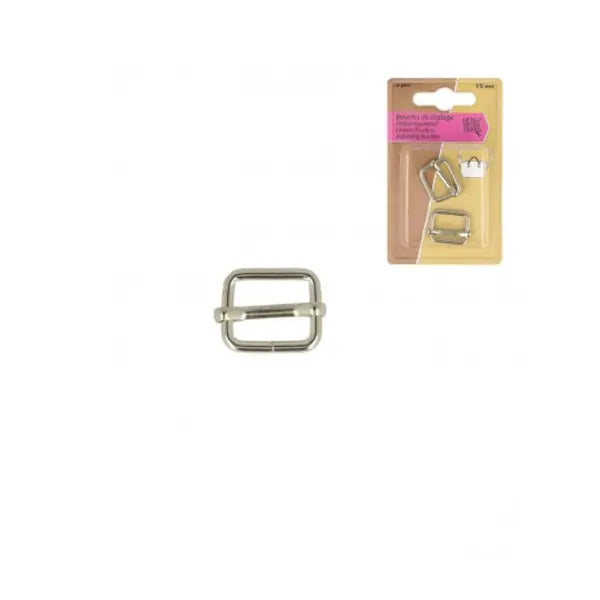 Adjusting Buckles - Silver – view 2 – Truro Fabrics