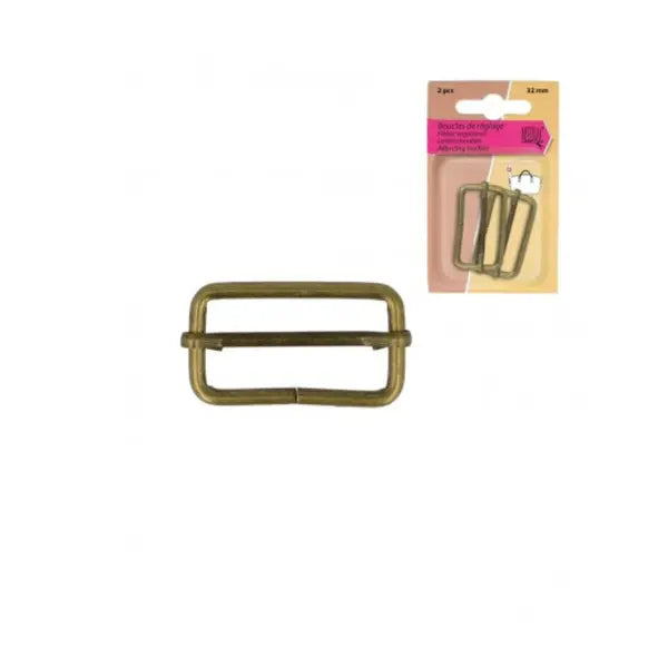 Adjusting Buckles - Brass – view 5 – Truro Fabrics