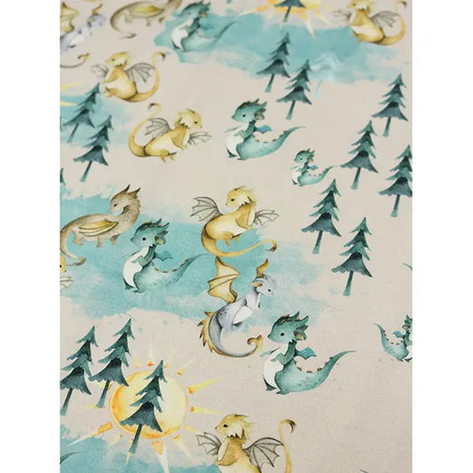 Avalana Cotton Jersey - Little Dragons – Truro Fabrics