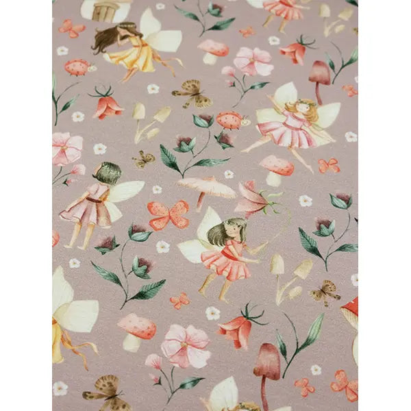 Avalana Cotton Jersey Fabric - Woodland Fairies – view 4 – Truro Fabrics