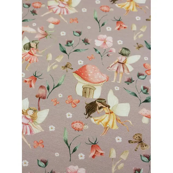 Avalana Cotton Jersey Fabric - Woodland Fairies – Truro Fabrics