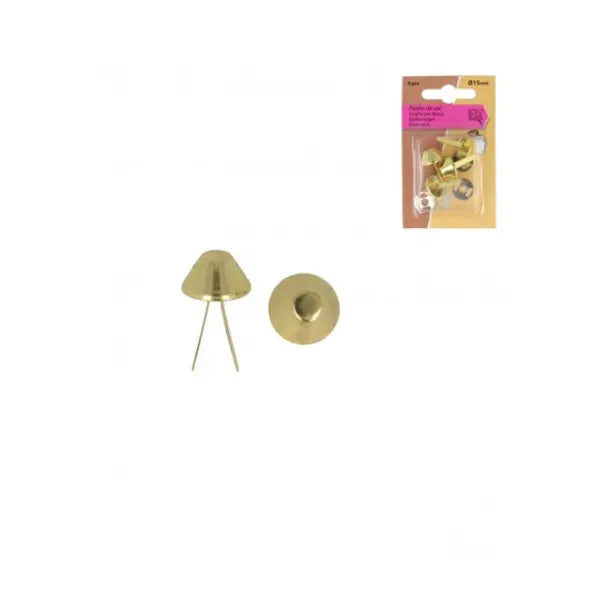 Bag Feet - 15mm - Gold – Truro Fabrics