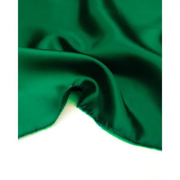 Bemberg™ Cupro Lining Fabric - Emerald – view 3 – Truro Fabrics