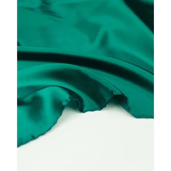Bemberg™ Cupro Lining Fabric - Veridian – view 3 – Truro Fabrics