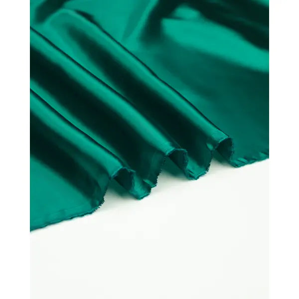 Bemberg™ Cupro Lining Fabric - Veridian – view 2 – Truro Fabrics