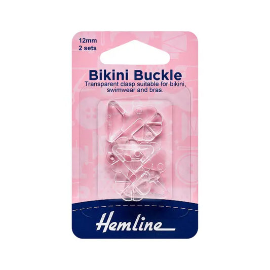 Clear Bikini Buckles – 12mm – Truro Fabrics