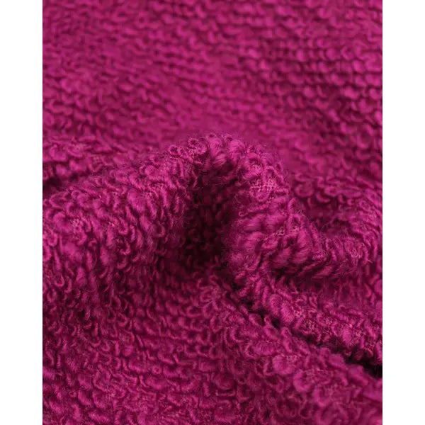 Boucle Knit Coating Fabric - Fuschia – view 3 – Truro Fabrics