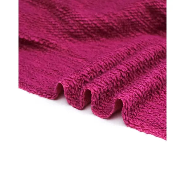 Boucle Knit Coating Fabric - Fuschia – view 2 – Truro Fabrics