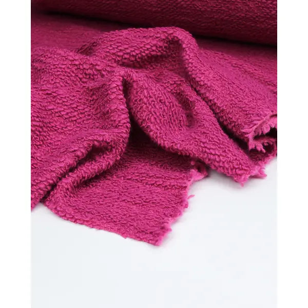 Boucle Knit Coating Fabric - Fuschia – Truro Fabrics