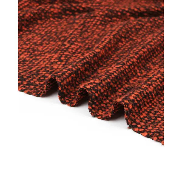 Boucle Knit Coating Fabric - Rust – view 3 – Truro Fabrics