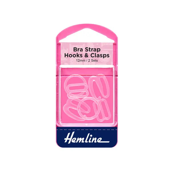Clear Bra Hooks & Clasps | 9mm, 12mm & 18mm – view 3 – Truro Fabrics