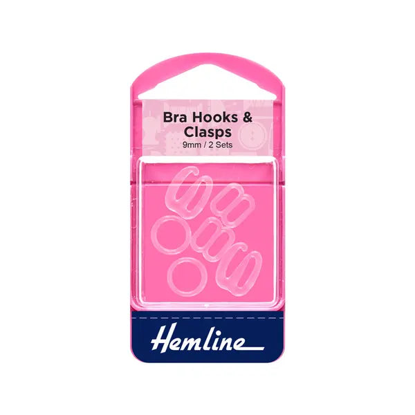 Clear Bra Hooks & Clasps | 9mm, 12mm & 18mm – view 2 – Truro Fabrics