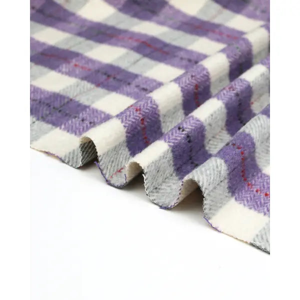 Brushed Coating Fabric - Sylvi Plaid – view 2 – Truro Fabrics