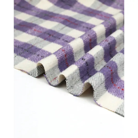 Brushed Coating Fabric - Sylvi Plaid – view 2 – Truro Fabrics