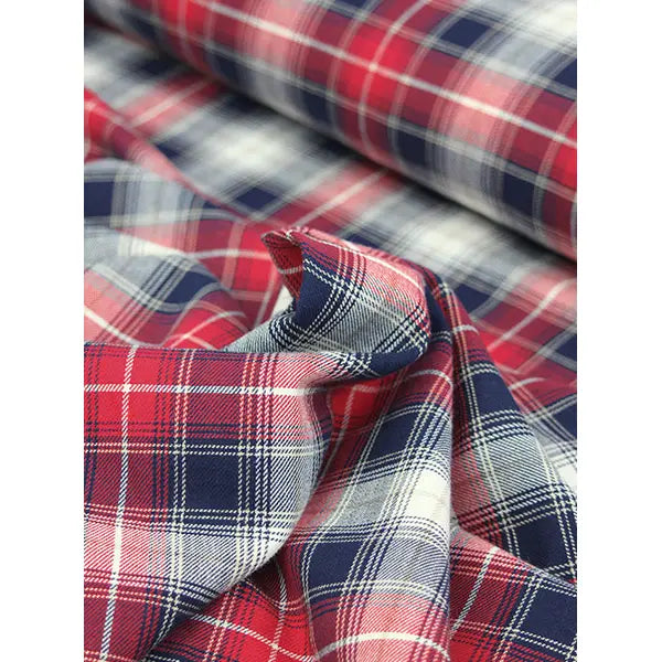 Brushed Cotton Flannel Fabric - Cabin Plaid – Truro Fabrics