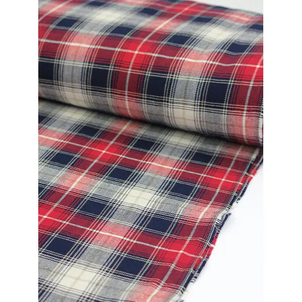 Brushed Cotton Flannel Fabric - Cabin Plaid – view 3 – Truro Fabrics