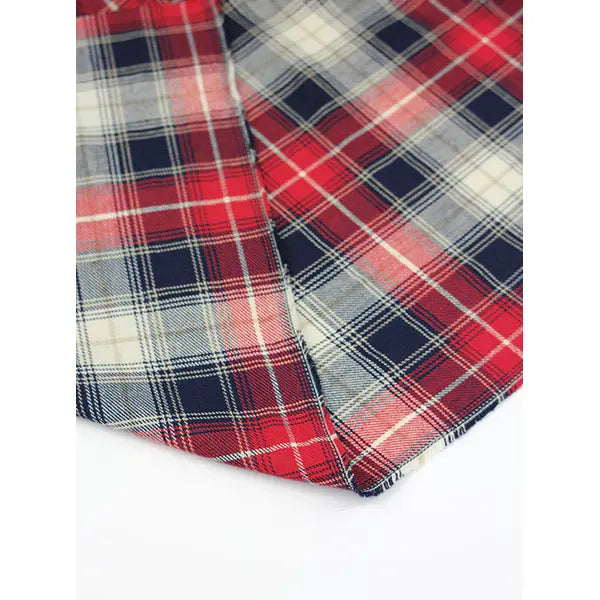 Brushed Cotton Flannel Fabric - Cabin Plaid – view 4 – Truro Fabrics