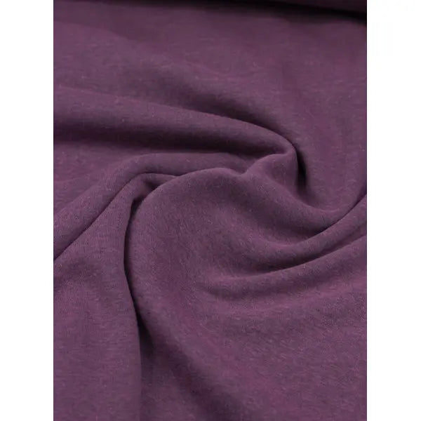 Brushed Sweatshirt Fleece Fabric - Fig – view 6 – Truro Fabrics