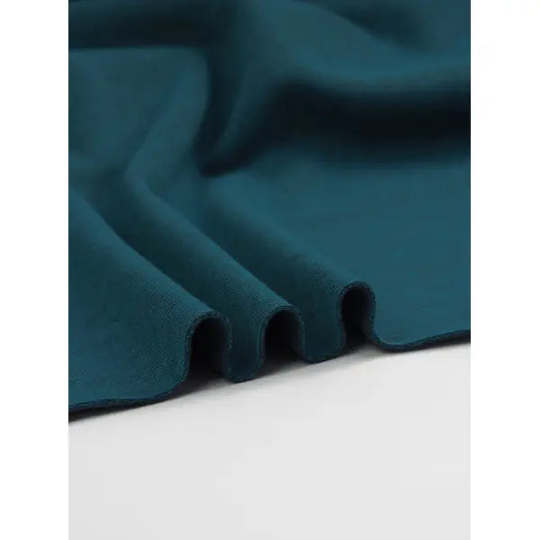 Brushed Sweatshirt Fleece Fabric - Fjord – view 2 – Truro Fabrics