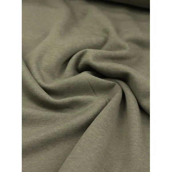 Brushed Sweatshirt Fleece Fabric - Lichen – view 3 – Truro Fabrics