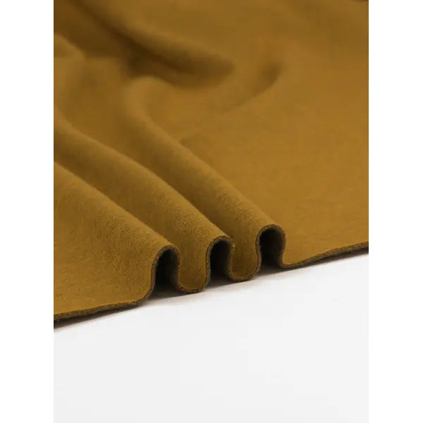Brushed Sweatshirt Fleece Fabric - Pollen – view 2 – Truro Fabrics