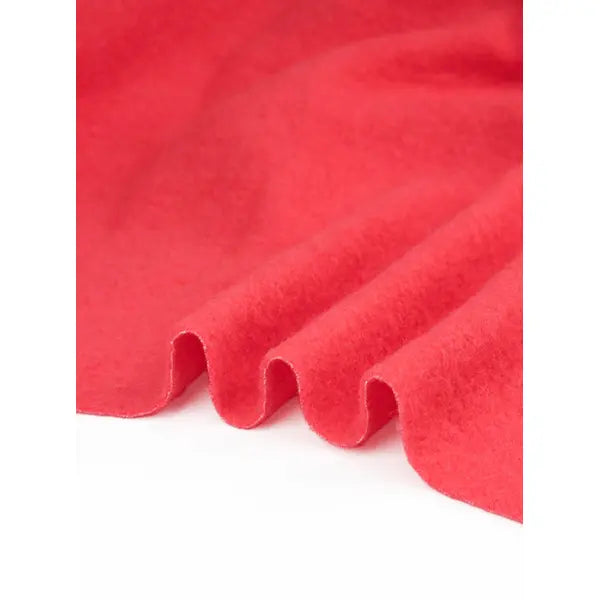 Brushed Wool Coating Fabric - Coral – view 3 – Truro Fabrics