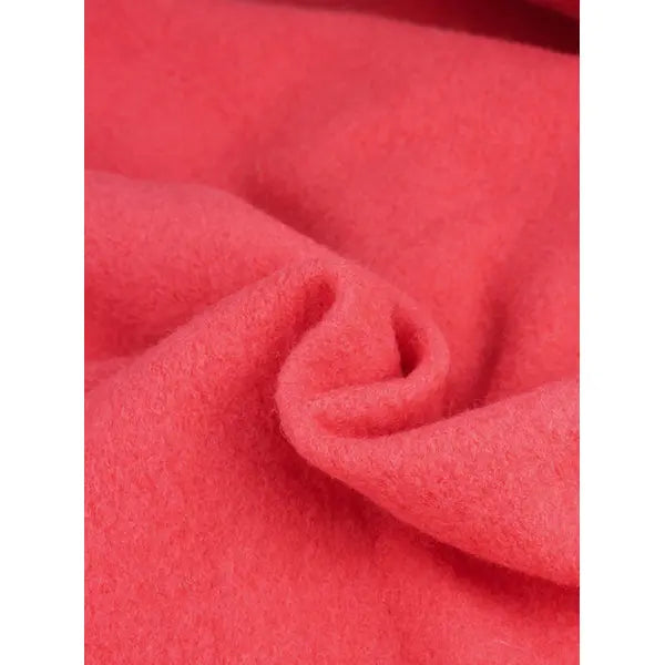Brushed Wool Coating Fabric - Coral – view 4 – Truro Fabrics