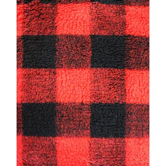 Buffalo Check Sherpa Fleece Fabric - Red – Truro Fabrics