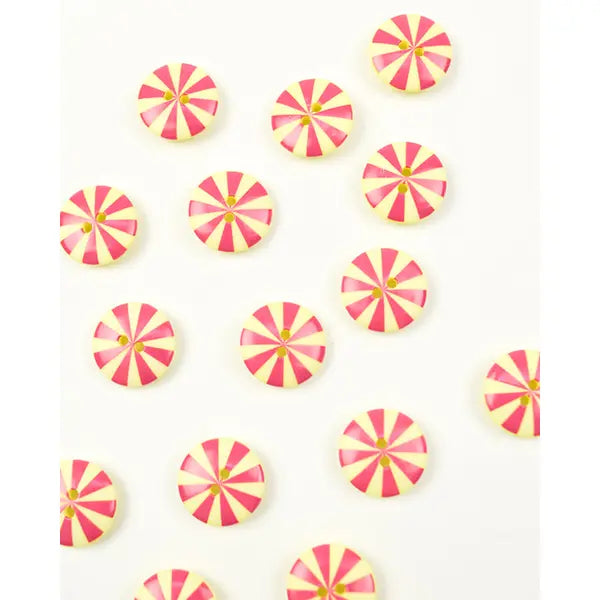Button - Kaffe Fassett - Radiate - Pink & Yellow - 15mm – Truro Fabrics