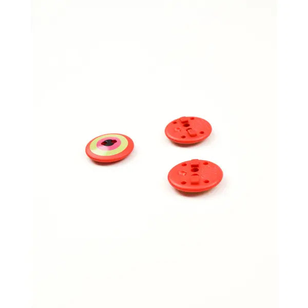 Button - Kaffe Fassett - Target - Red - 20mm – view 3 – Truro Fabrics