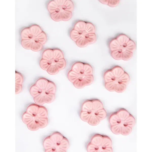 Button - Petit Fleur Pink - 14mm – Truro Fabrics