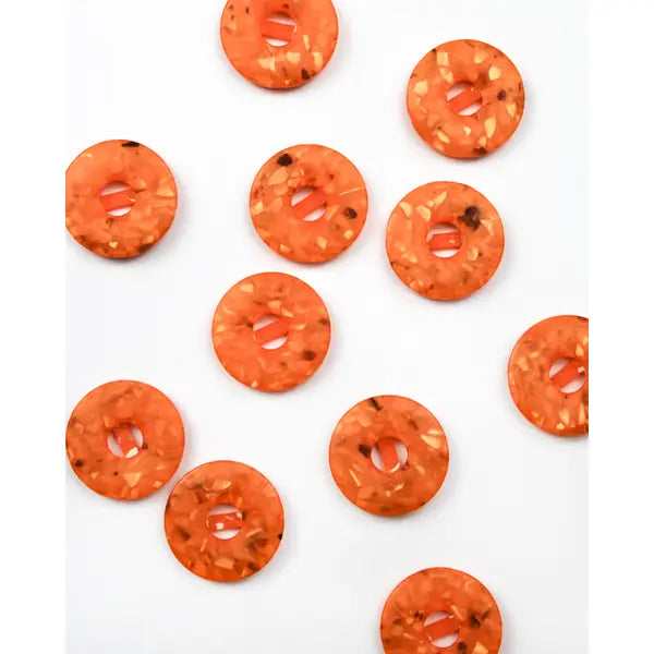 Button - Terrazzo Orange - 22mm – Truro Fabrics