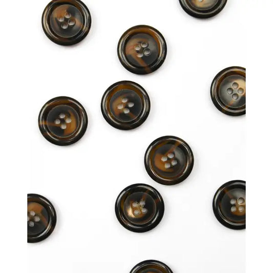 Button - Tortoise Shell Tabby - 22mm – Truro Fabrics